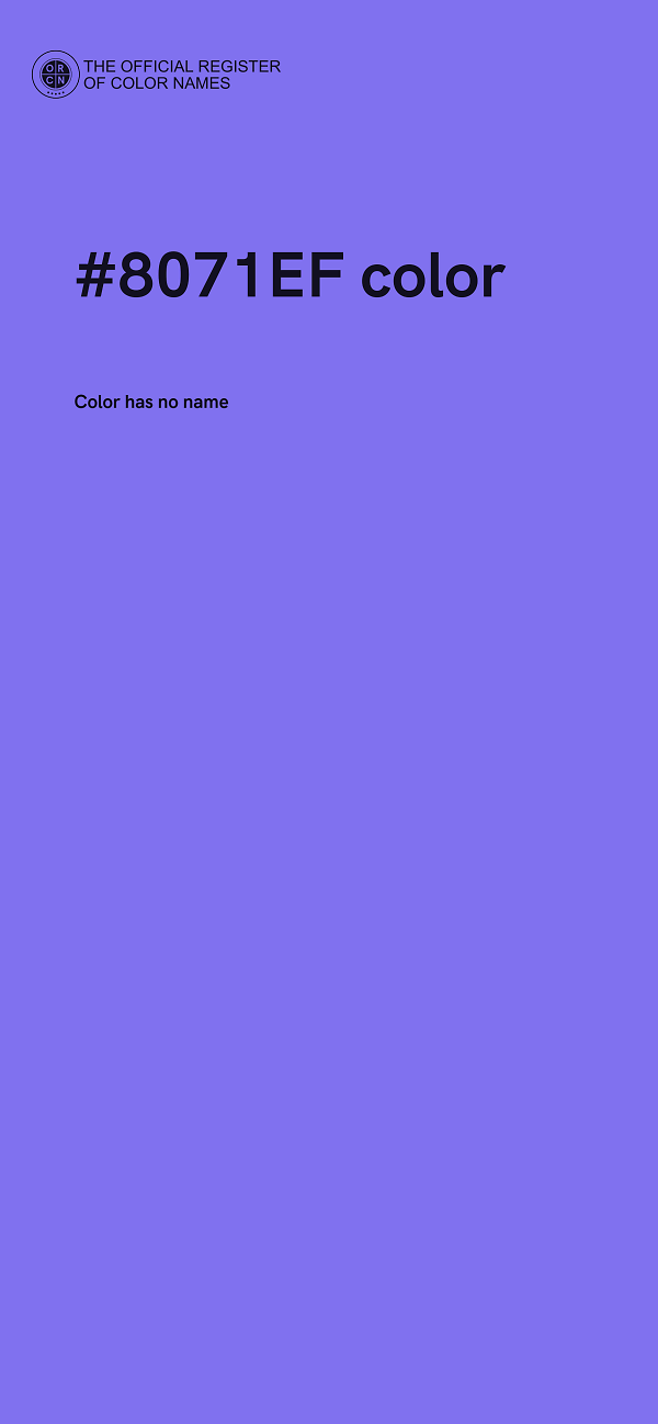 #8071EF color image