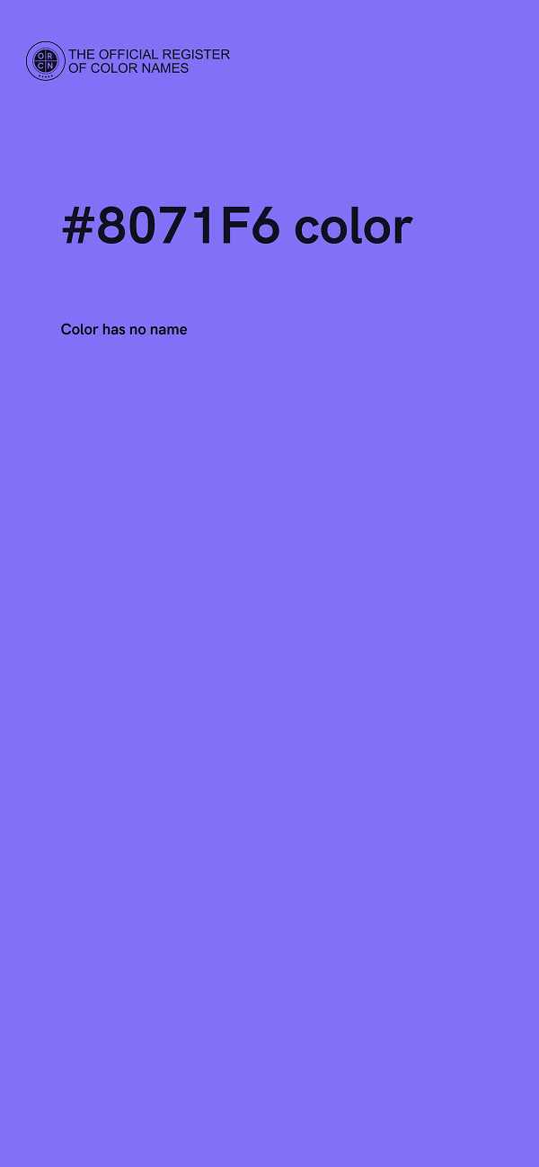 #8071F6 color image