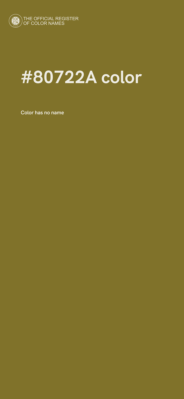 #80722A color image