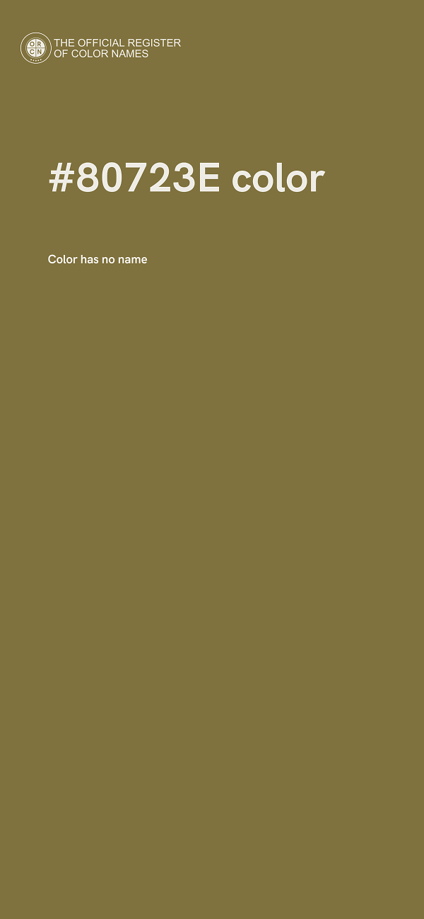 #80723E color image