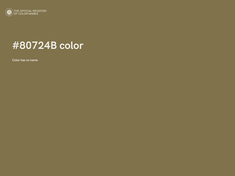 #80724B color image