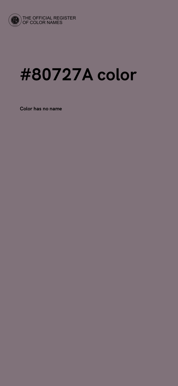 #80727A color image
