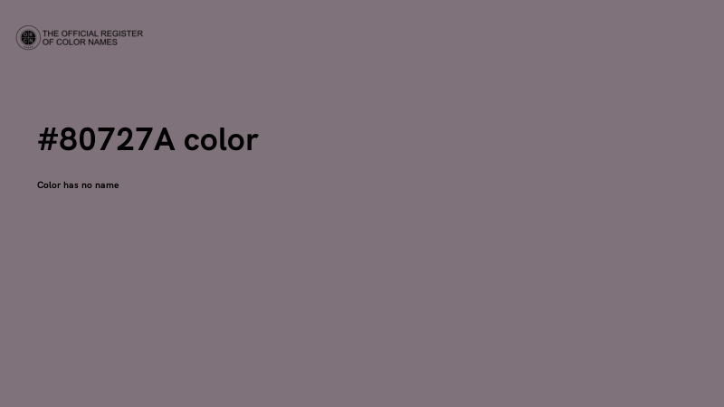 #80727A color image