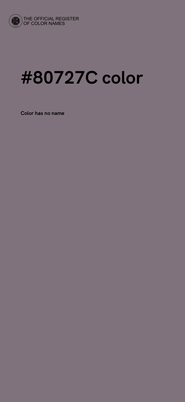#80727C color image