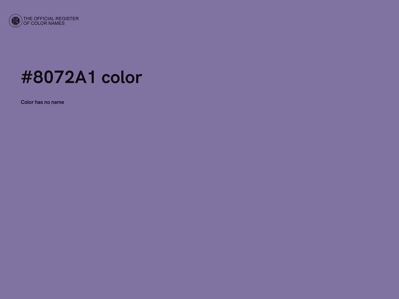 #8072A1 color image