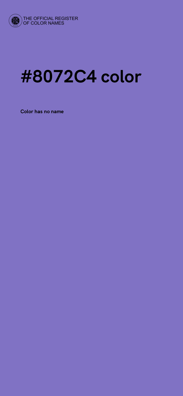 #8072C4 color image