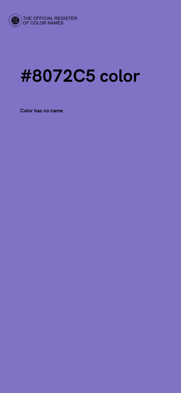 #8072C5 color image