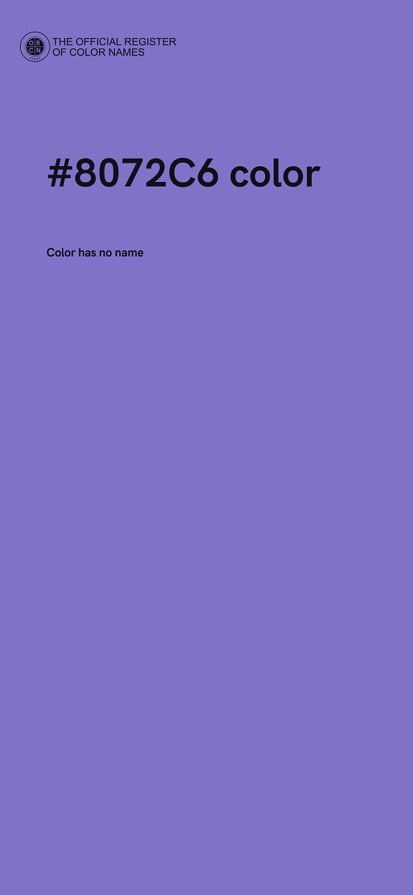 #8072C6 color image