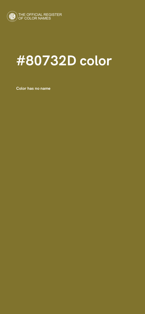 #80732D color image