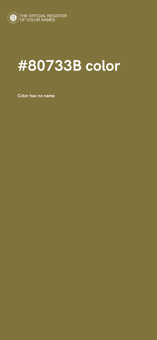 #80733B color image