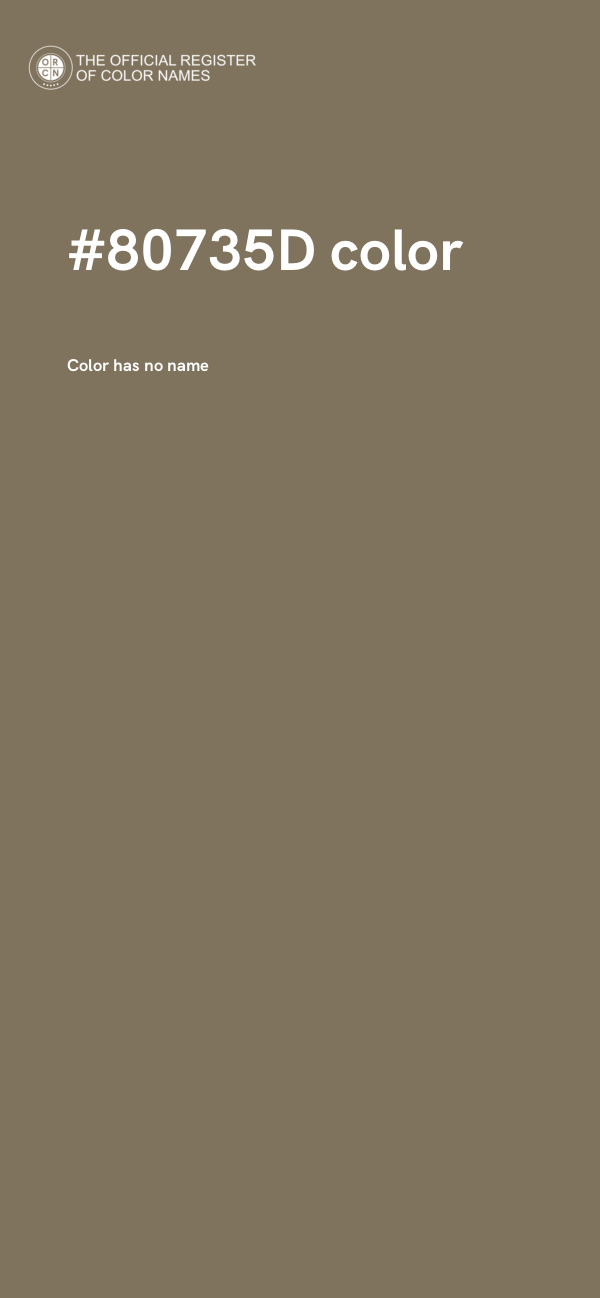 #80735D color image