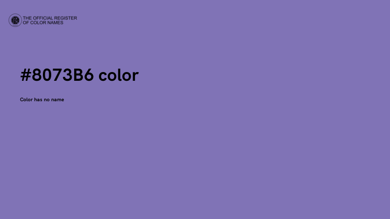 #8073B6 color image