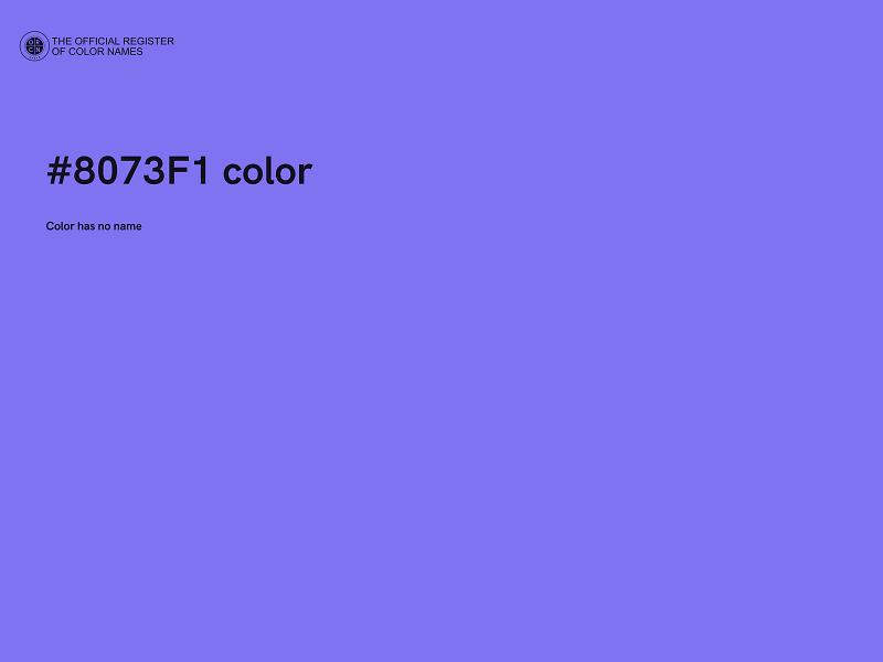 #8073F1 color image