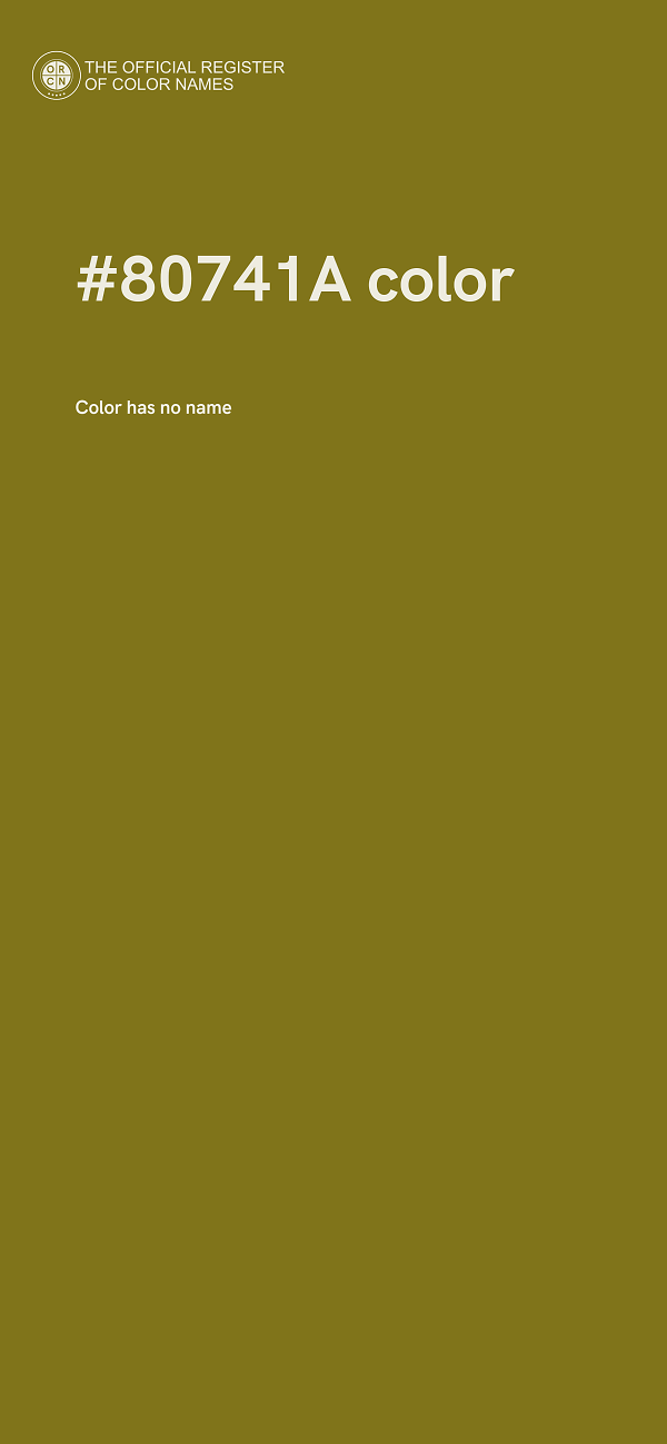 #80741A color image