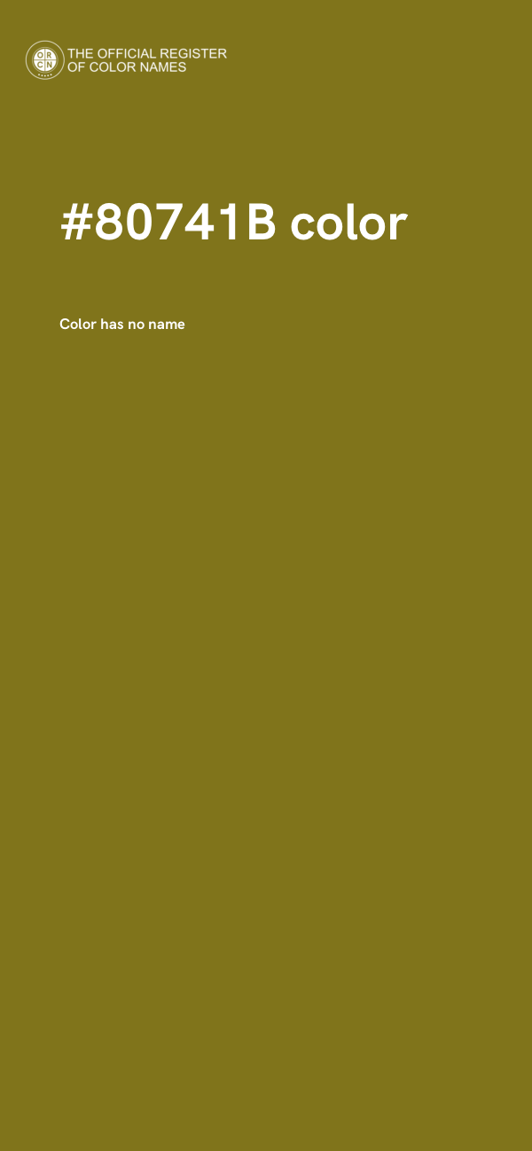 #80741B color image