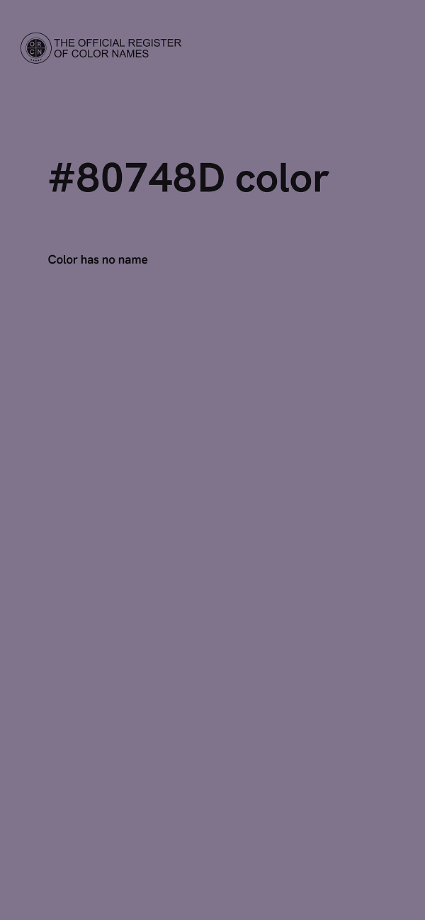 #80748D color image