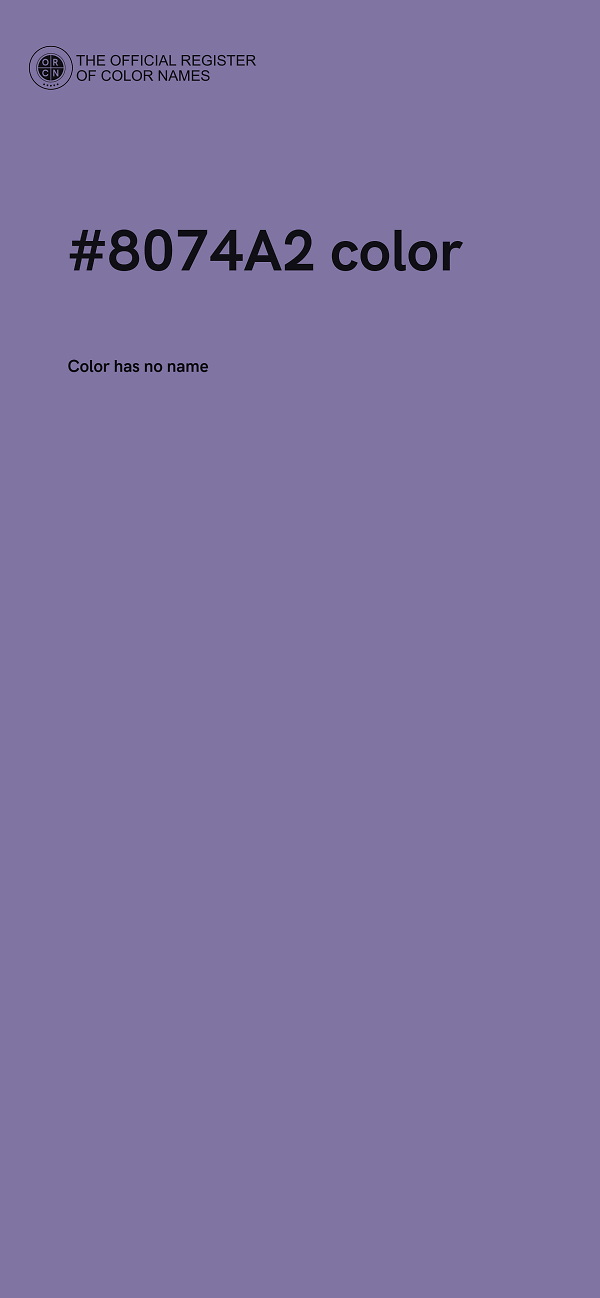 #8074A2 color image