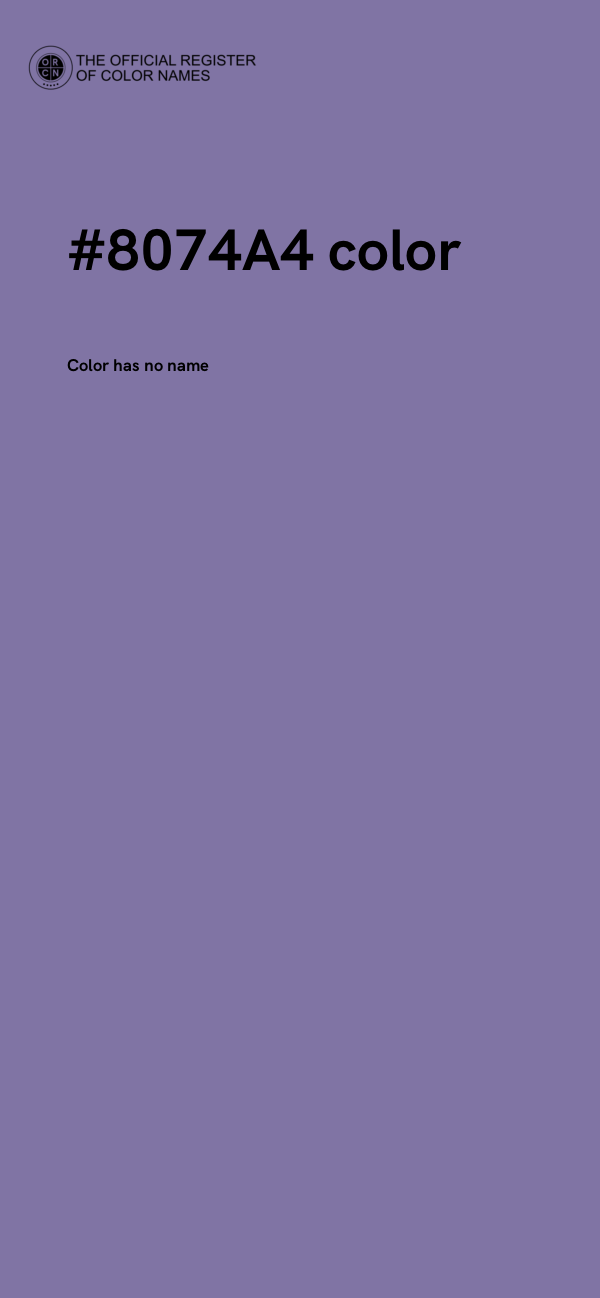 #8074A4 color image