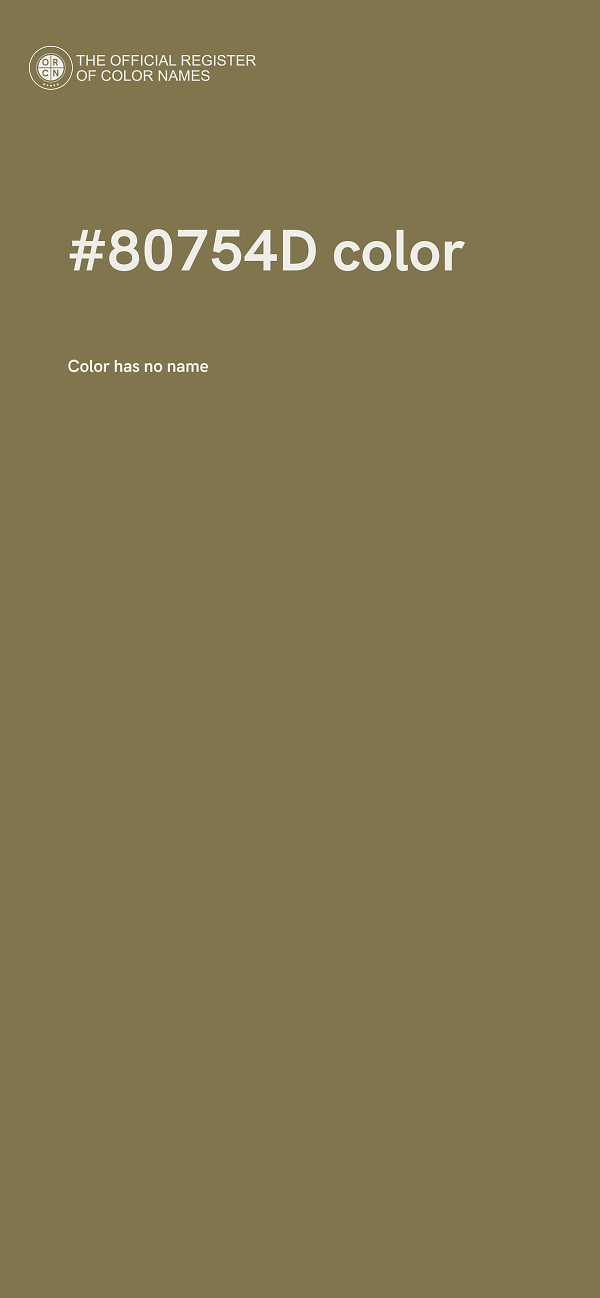 #80754D color image