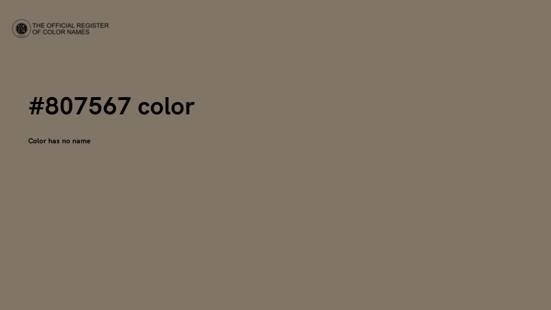 #807567 color image