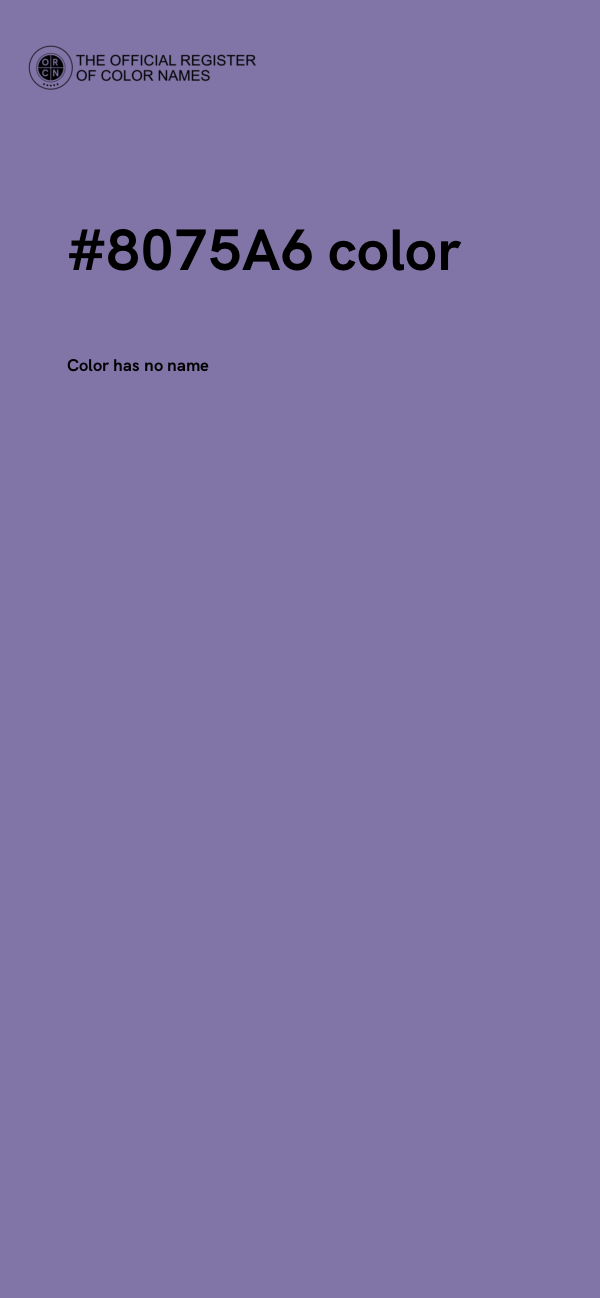 #8075A6 color image