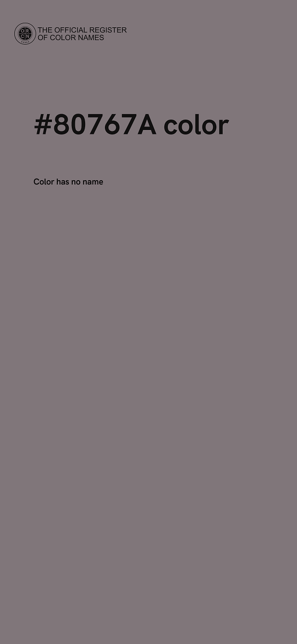#80767A color image