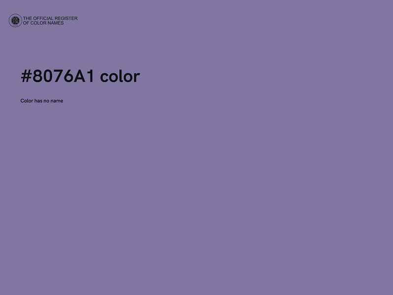 #8076A1 color image