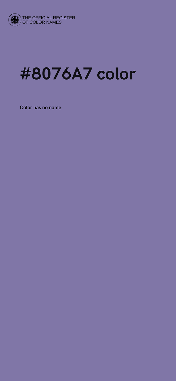 #8076A7 color image