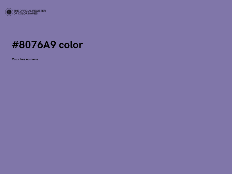 #8076A9 color image