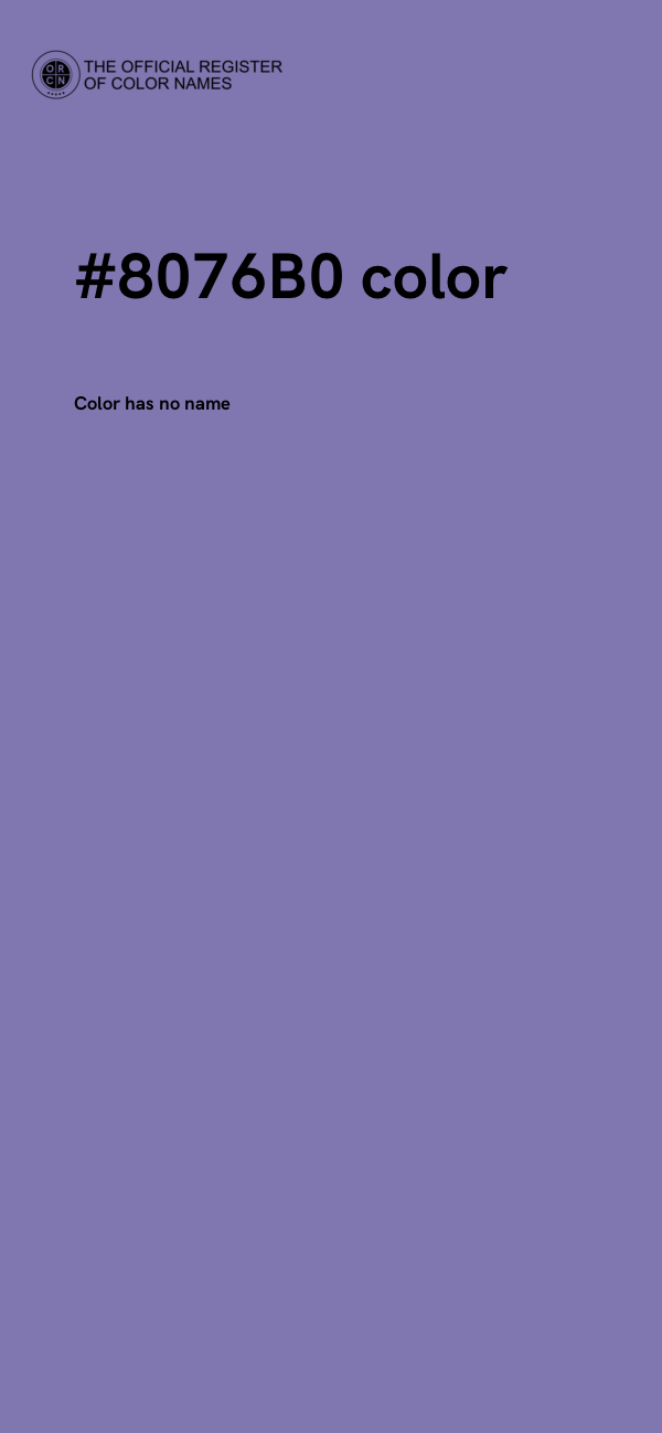 #8076B0 color image