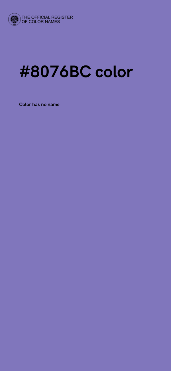#8076BC color image