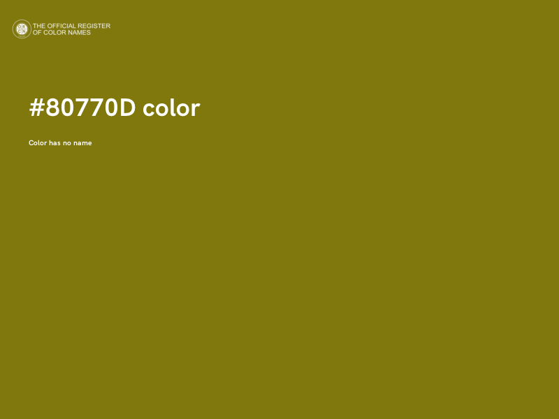 #80770D color image