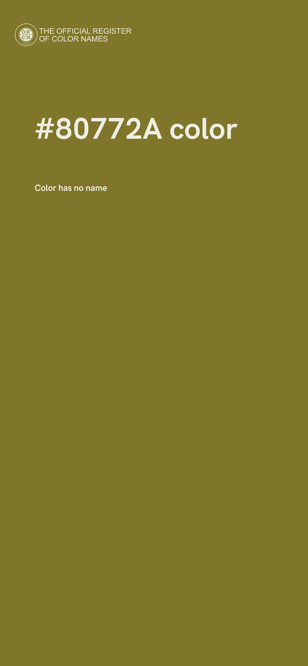 #80772A color image