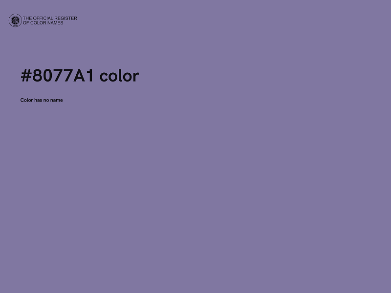 #8077A1 color image