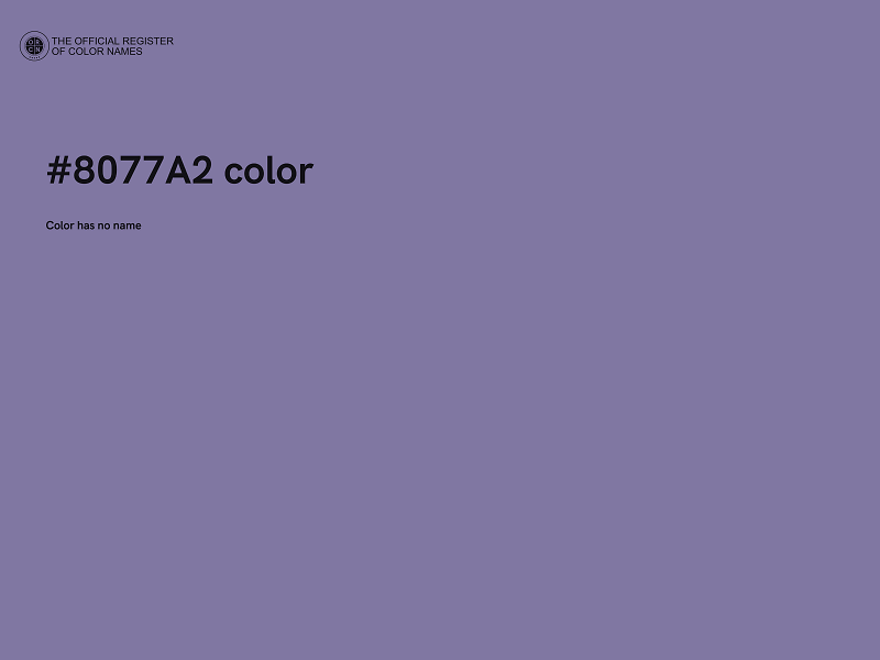 #8077A2 color image