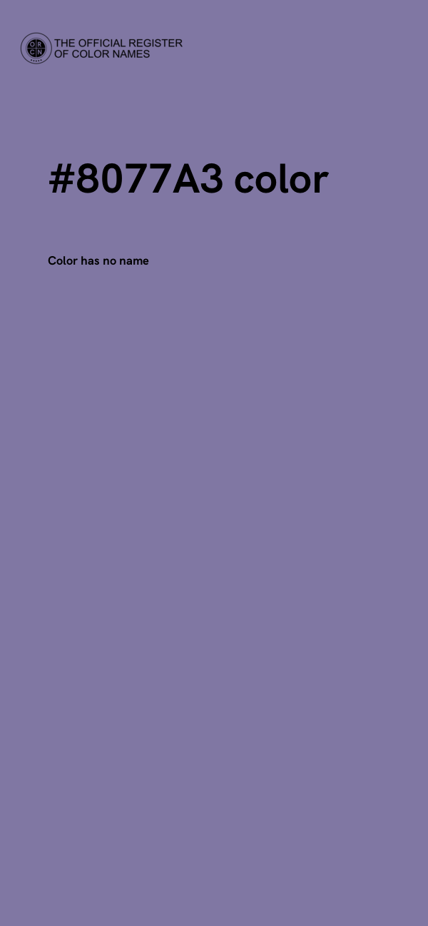 #8077A3 color image