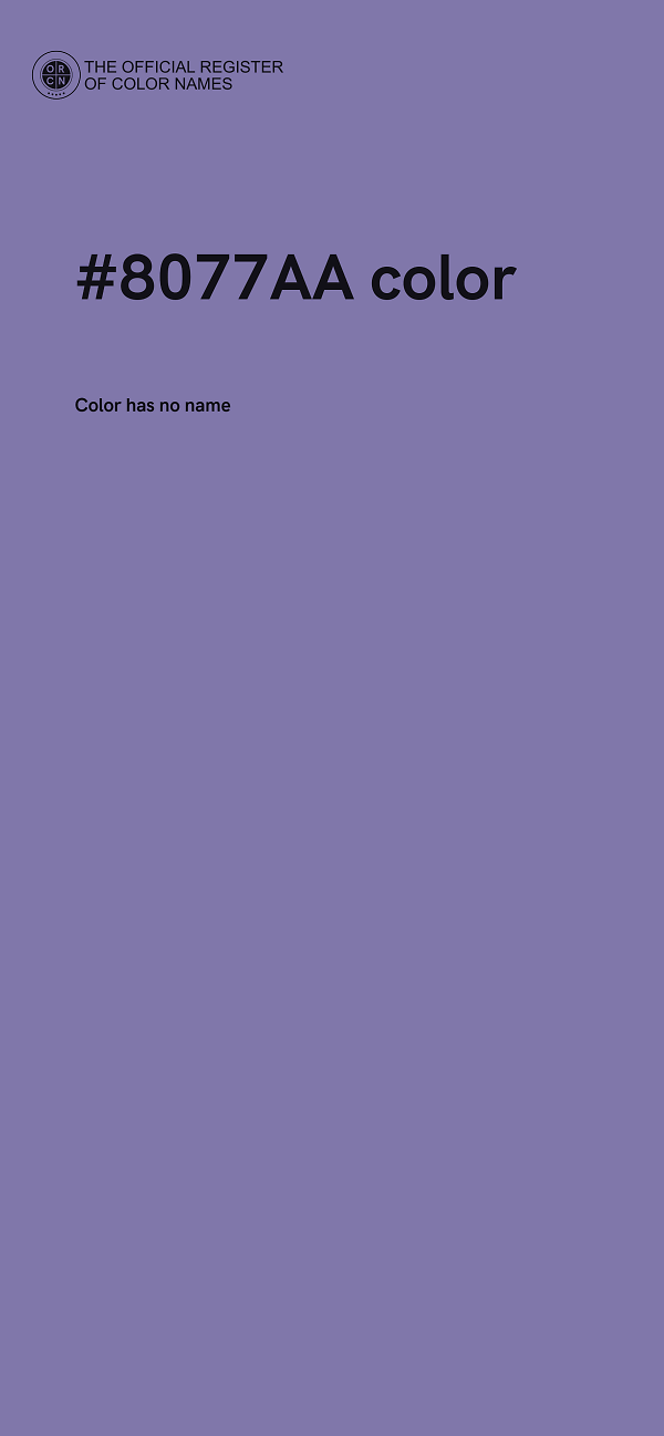 #8077AA color image