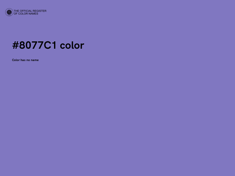 #8077C1 color image
