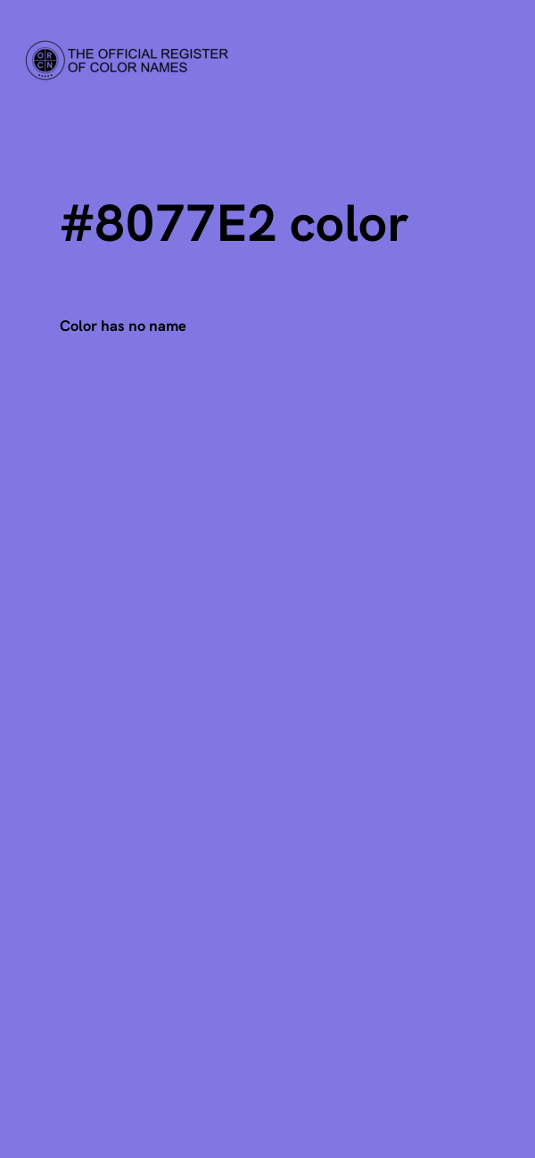 #8077E2 color image
