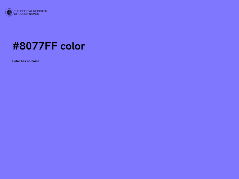 #8077FF color image