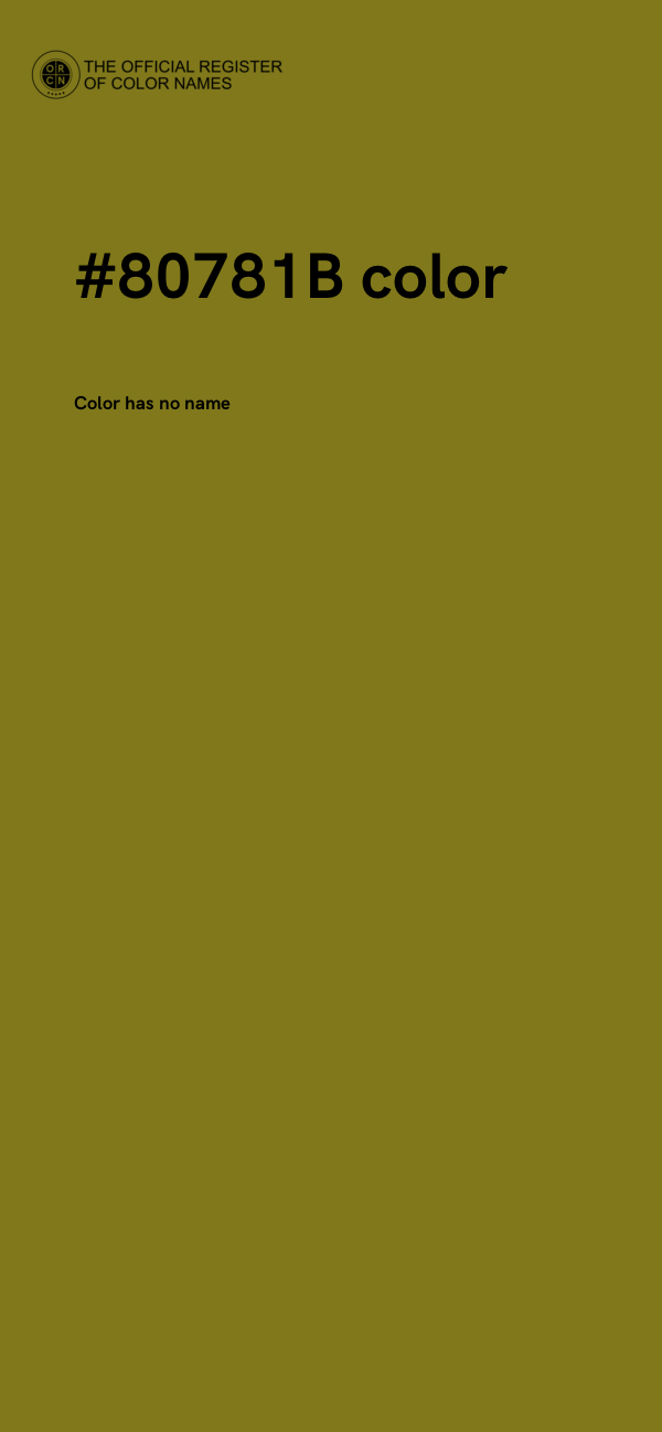 #80781B color image
