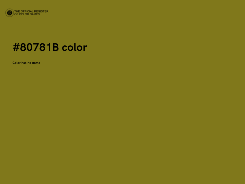 #80781B color image