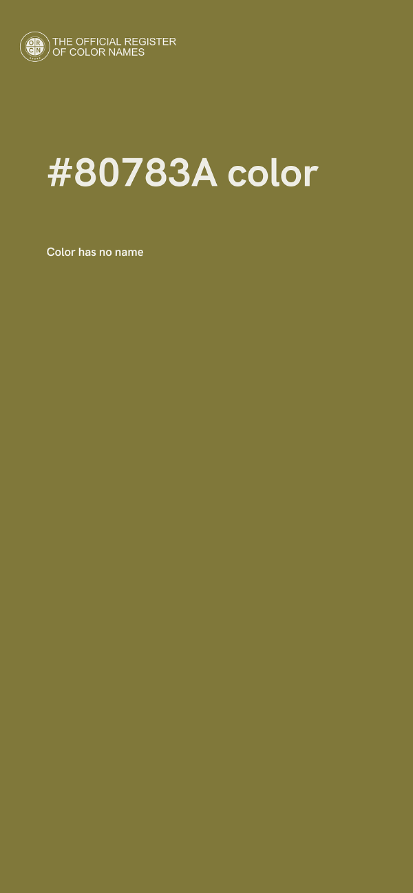 #80783A color image