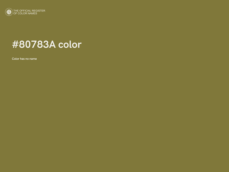 #80783A color image