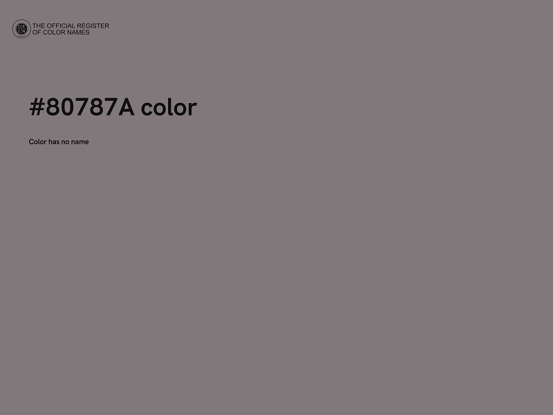 #80787A color image