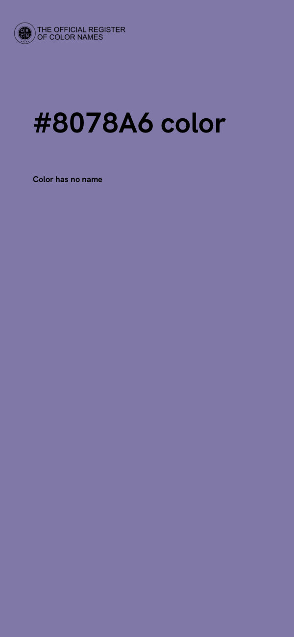 #8078A6 color image