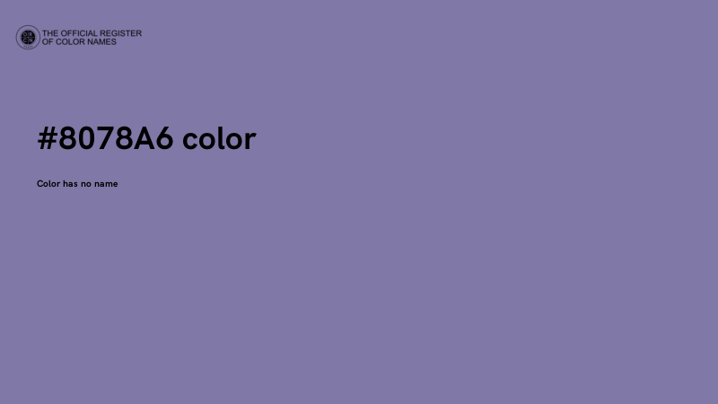 #8078A6 color image