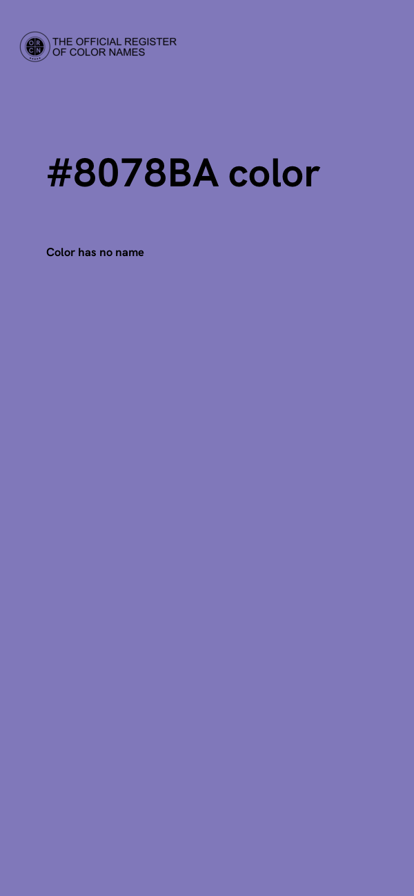 #8078BA color image