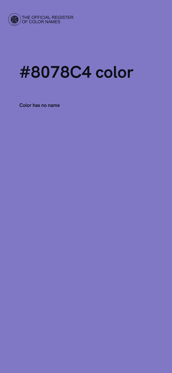#8078C4 color image