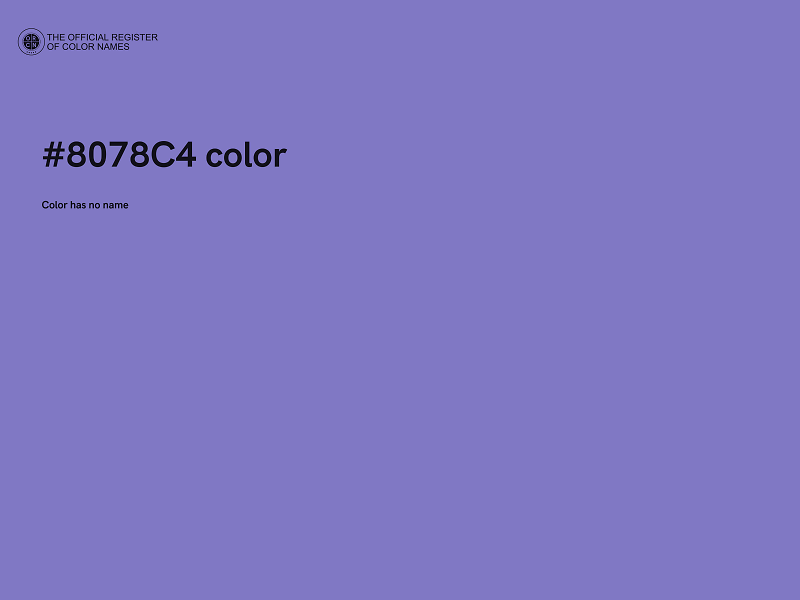 #8078C4 color image